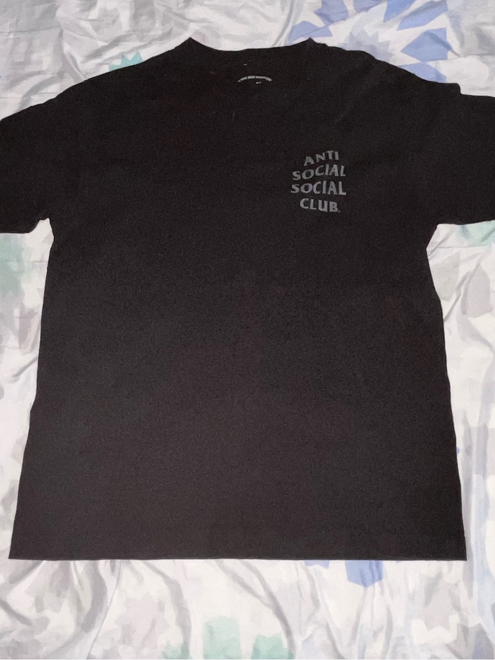 Anti Social Social Club Black Chest Logo Short Sleeve Tee